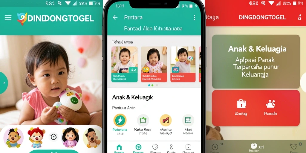 Antarmuka aplikasi DINGDONGTOGEL untuk pemantauan anak.