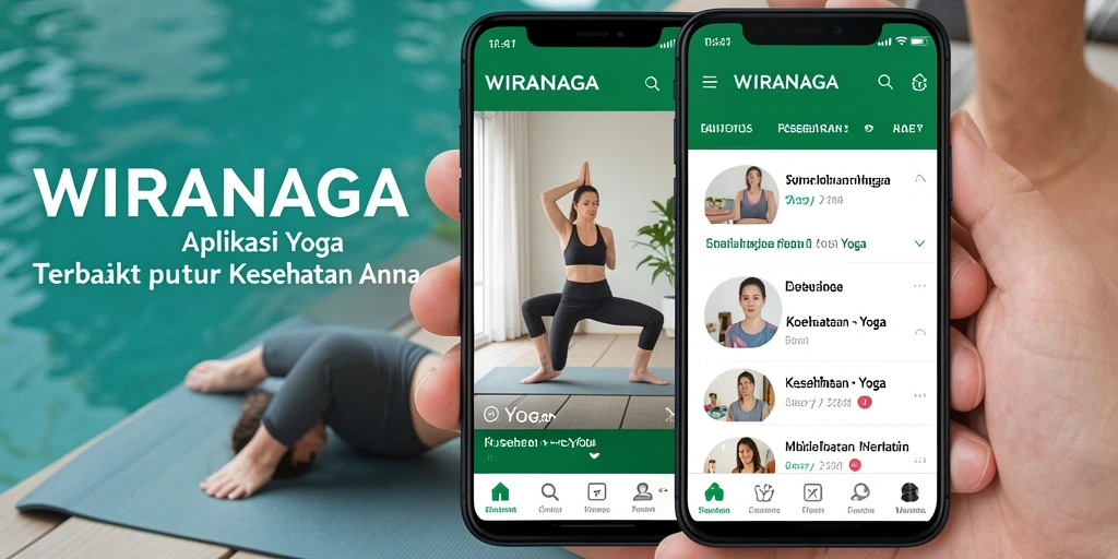 Antarmuka pengguna WIRANAGA yang intuitif untuk latihan yoga.