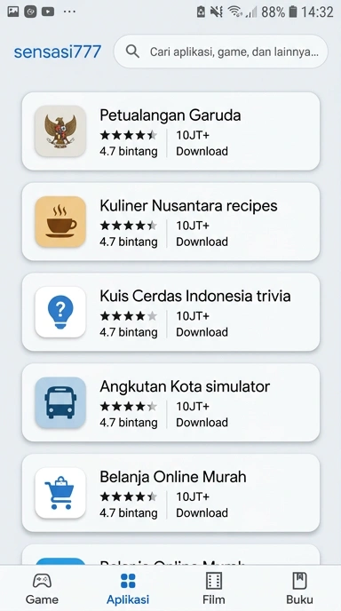 sensasi777 — Pusat Akses Aplikasi Populer & Kanal Uji Terbaik Indonesia