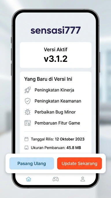 Riwayat Versi aplikasi sensasi777 untuk pengguna Android Indonesia